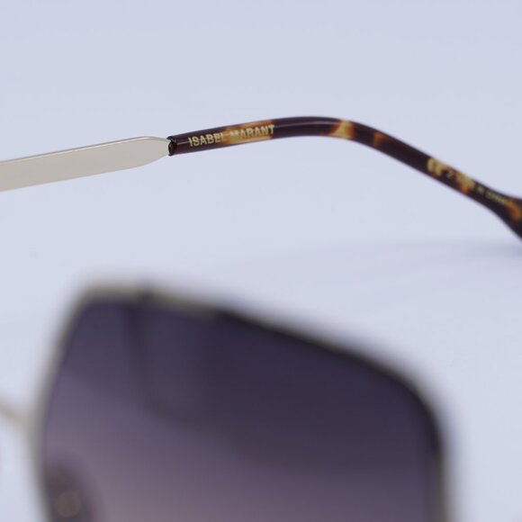 🕶️New Isabel Marant IM 0102/S 001Q PR Sunglasses - Gold Frame, Brown Lenses - Picture 9 of 11
